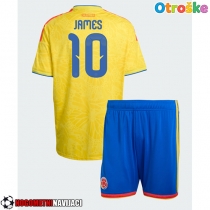 Otroške Nogometnih dresov Kolumbija James Rodriguez #10 Domači SP 2026 Kratki rokavi (+ hlače)